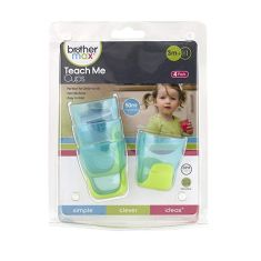 BROTHER MAX TEACH ME CUPS BLUE / GREEN (PK 4) BABY SIZE