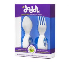 Doddl Spoon & Fork Set: Blueberry Blue