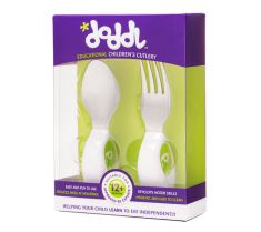 Doddl Spoon & Fork Set: Lime Green