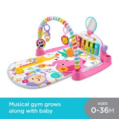 Fisher-Price Kick and Play Piano Pink Gym