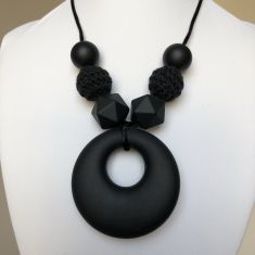 Eliza Teething Necklace - Black